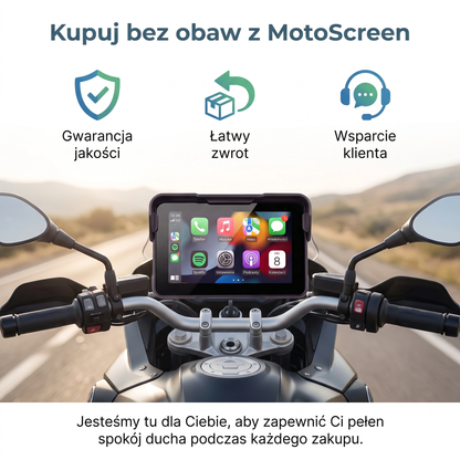 Ekran CarPlay/Android Auto na Motocykl