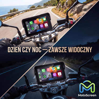 Ekran CarPlay/Android Auto na Motocykl