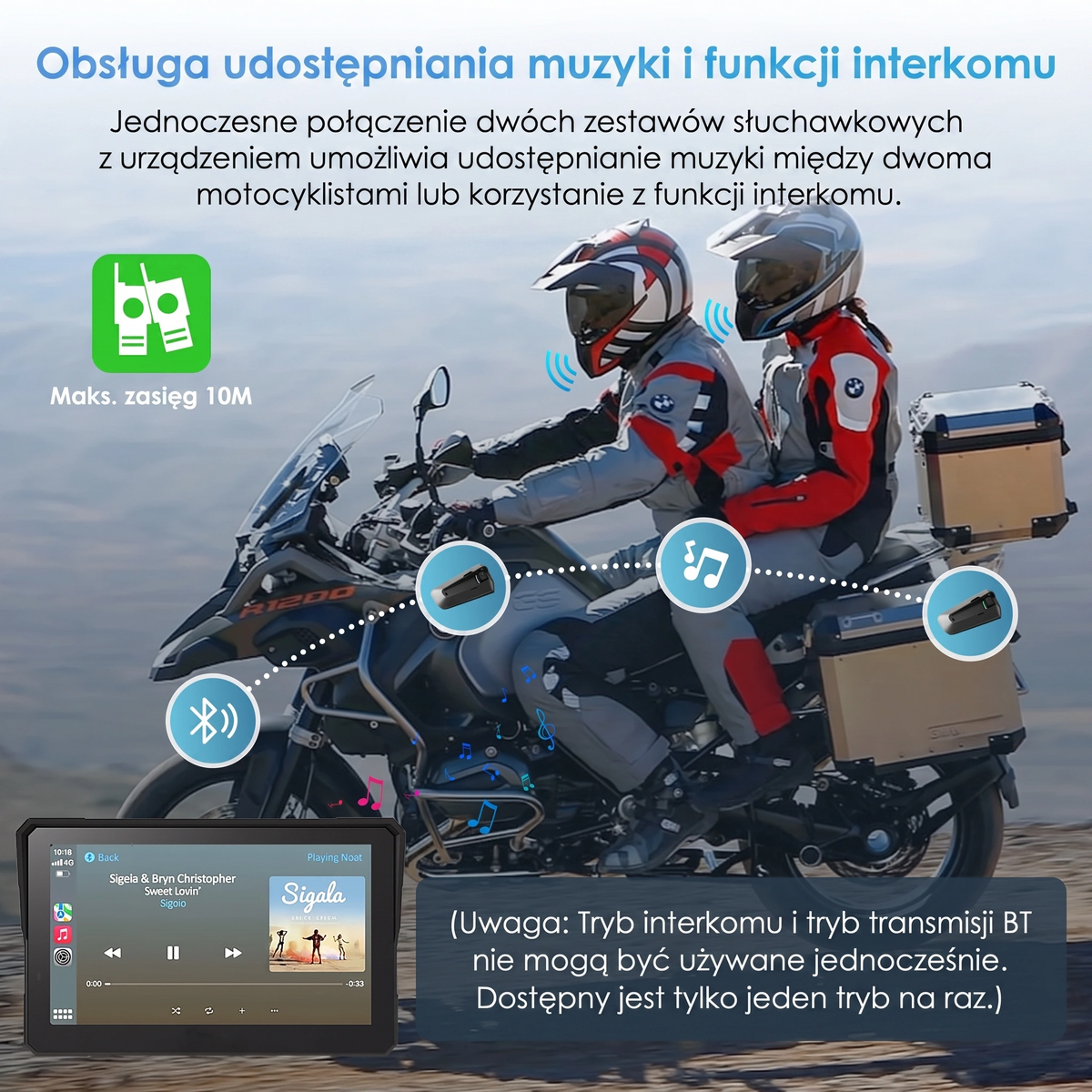 Nawigacja, muzyka, rozmowy i większa kontrola nad trasą — bez telefonu na kierownicy.